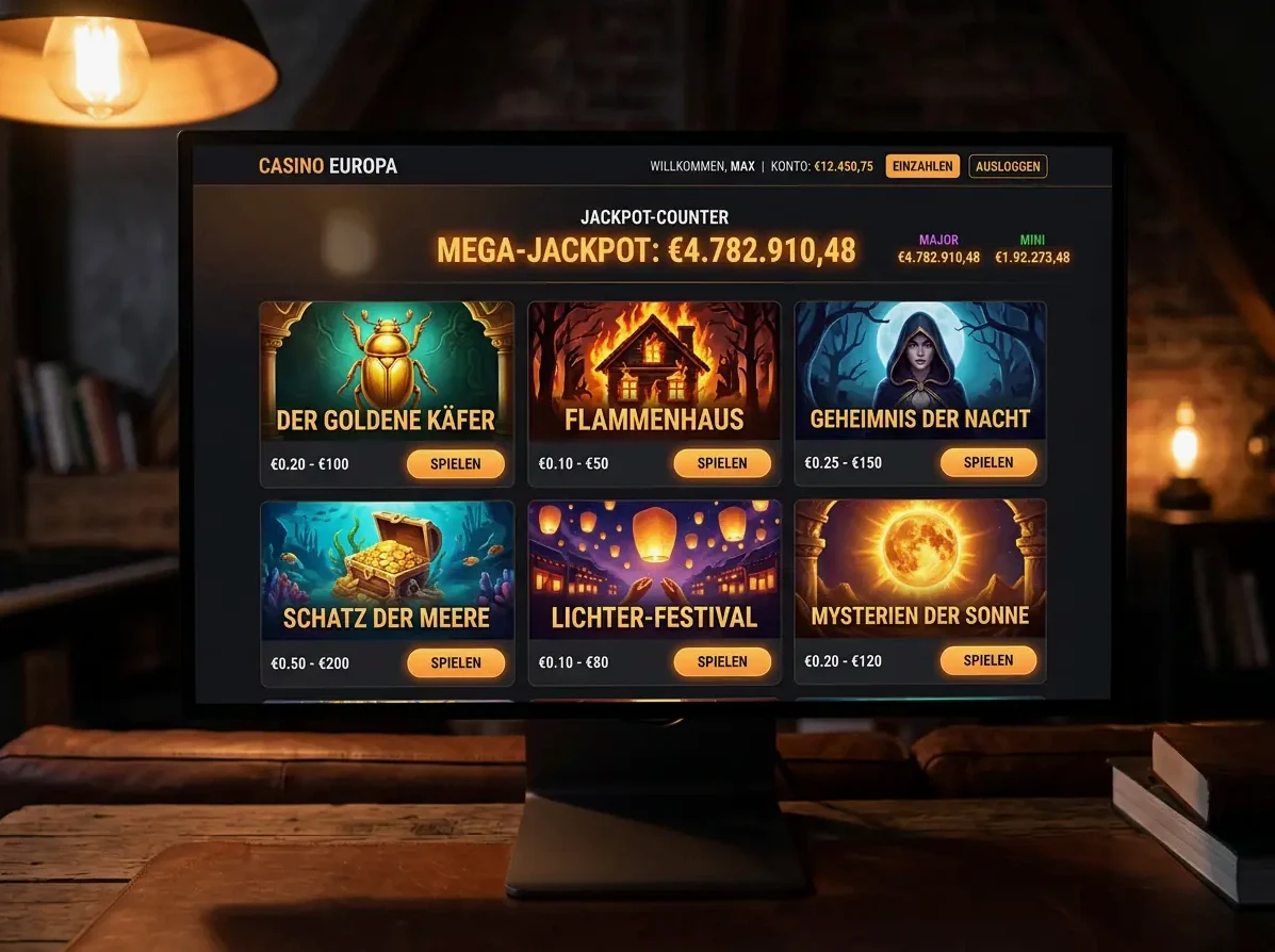 Blick in die Spielwelt von Maxbet